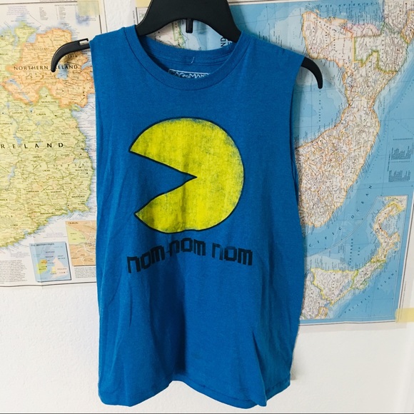 pac-man Other - Pacman nom nom muscle tee
